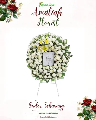 Krans Bunga Duka Cita di Kesawan