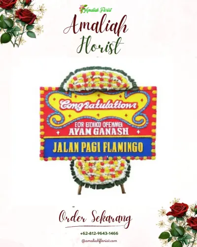 Bunga Papan Congratulation di Kesawan